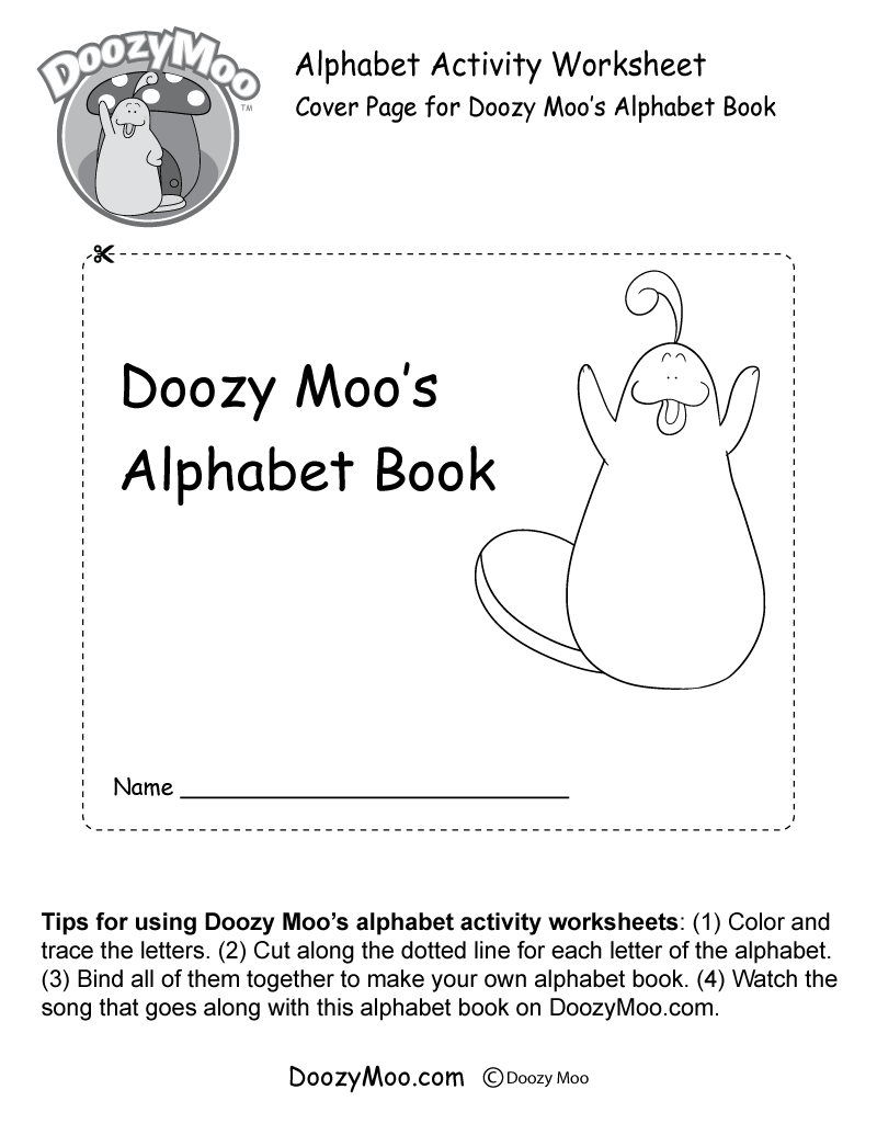 Cover Page for Doozy Moo's Alphabet Book
