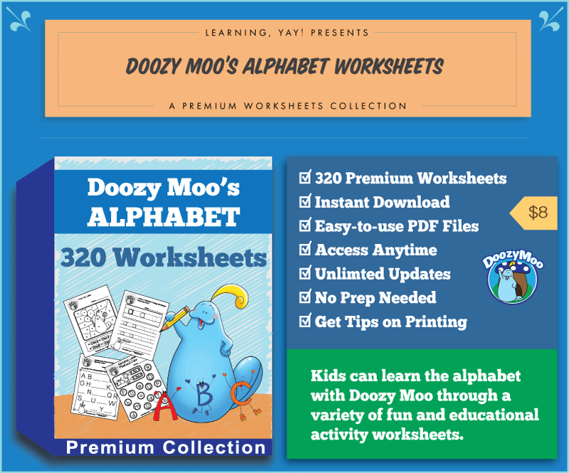 Abc Dot To Dot Worksheet Free Printable Doozy Moo