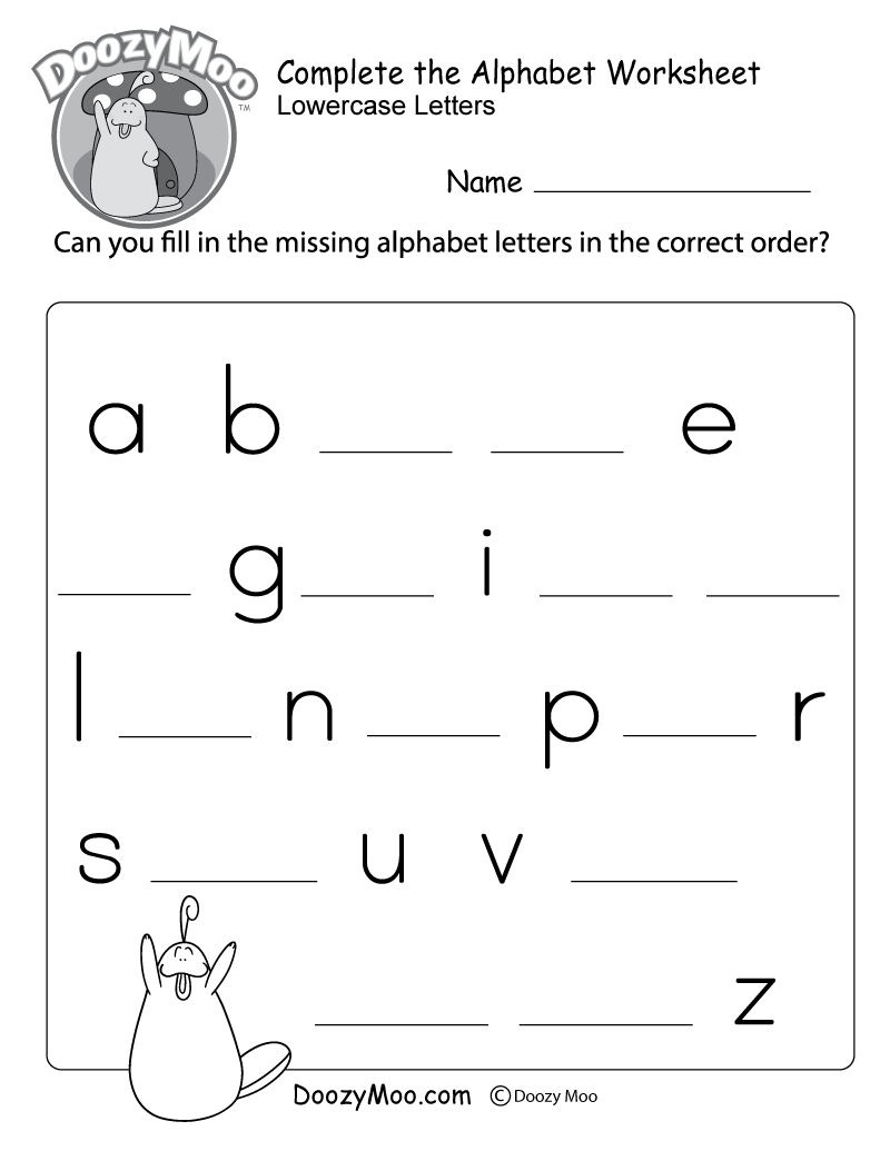 Letters Of The Alphabet Printable Worksheets