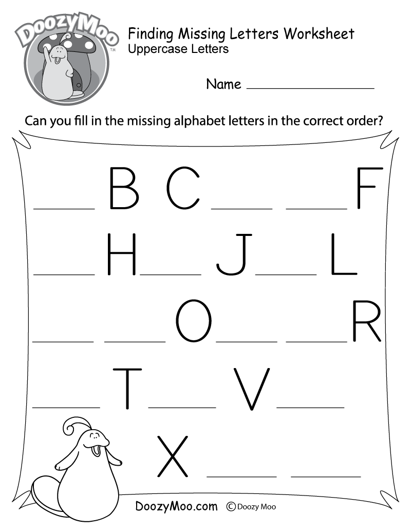 Awesome fill in the missing letter worksheets for kindergarten