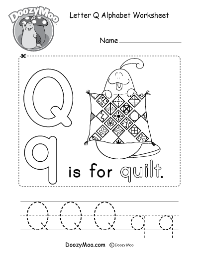 Letter P Alphabet Activity Worksheet - Doozy Moo