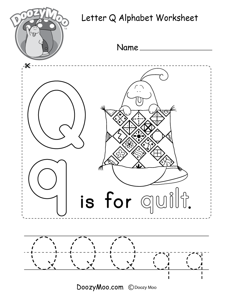 Handwriting Homework Reception Printable Letter Q Tracing Worksheets For Preschooljpg 