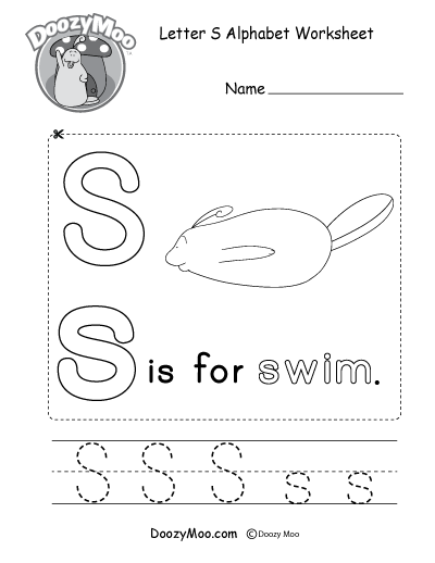 letter s alphabet activity worksheet doozy moo