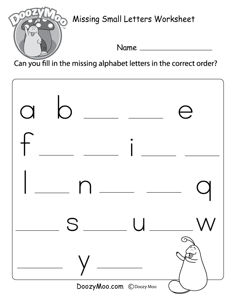 Alphabet Exercise Chart