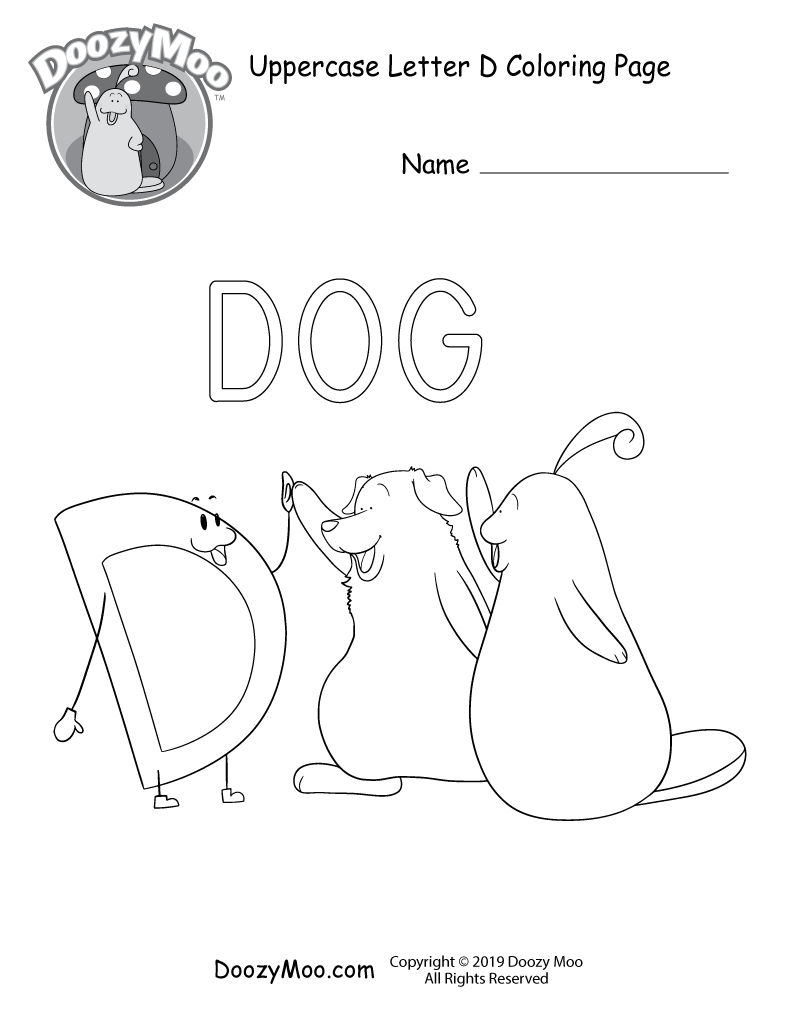 d coloring page